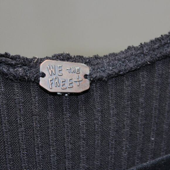 Free People We the Free Tank Knit Tank Top Black Size Medium - Picture 8 of 8
